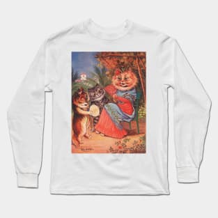 Kitty Cats in Concert by Louis Wain Long Sleeve T-Shirt